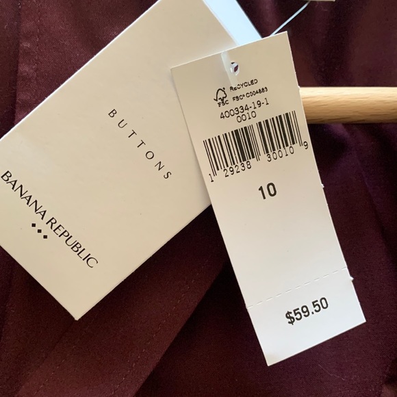 New with tags / Banana Republic blouse / burgundy - Picture 1 of 4